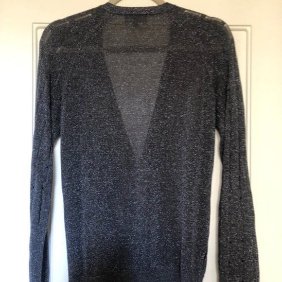 Slouchy Grey & Silver Gap Cardigan, Medium - Picture 3 of 5